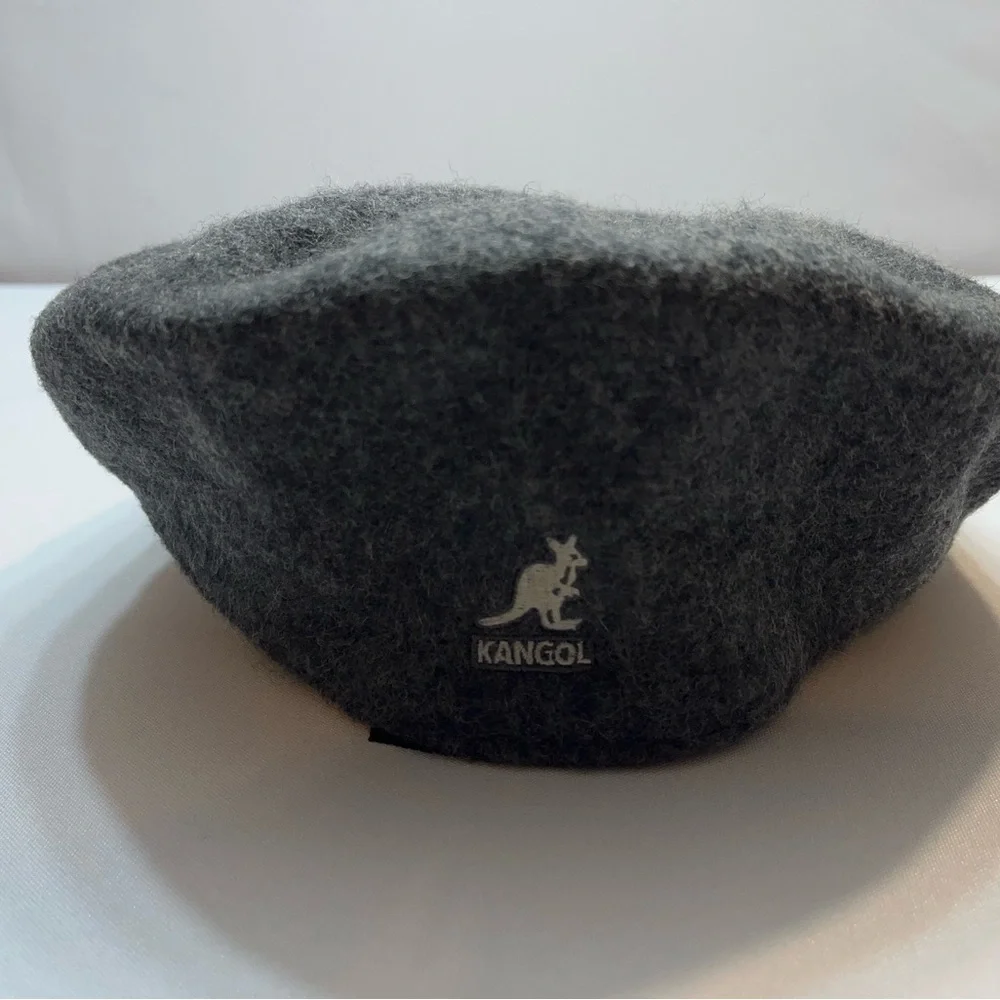 Kangol The Wool 504 Dark Flannel Flat Cap Mens Size Medium Modern Classic Hat - Picture 4 of 11